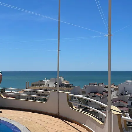 Ocean Balcony Terrace Sea View And Pool Lägenhet Albufeira